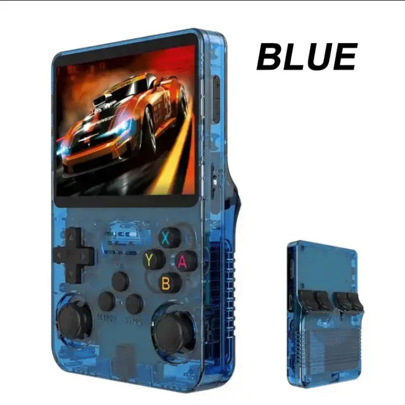 R36S Retro Handheld Game Console 3.5 Inch IPS Screen Open Source System 3500mAh Battery Portable Player Game Pocket Kids Gift
